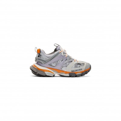 BALENCIAGA GREY AND PURPLE TRACK SNEAKERS 542436W1GB41465